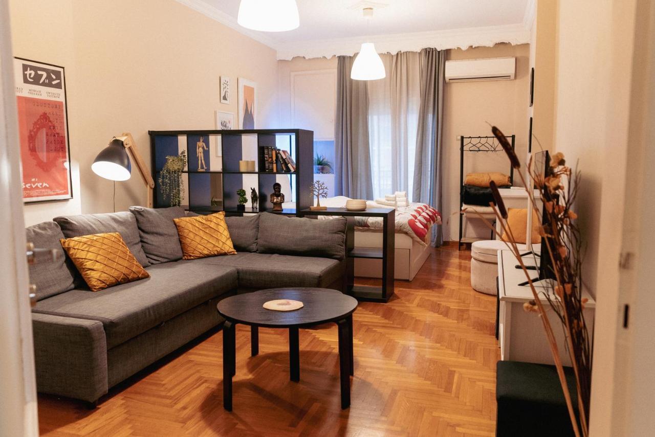 Charming 85Sqm Apartment With Panoramic City-Views Thessaloniki Buitenkant foto