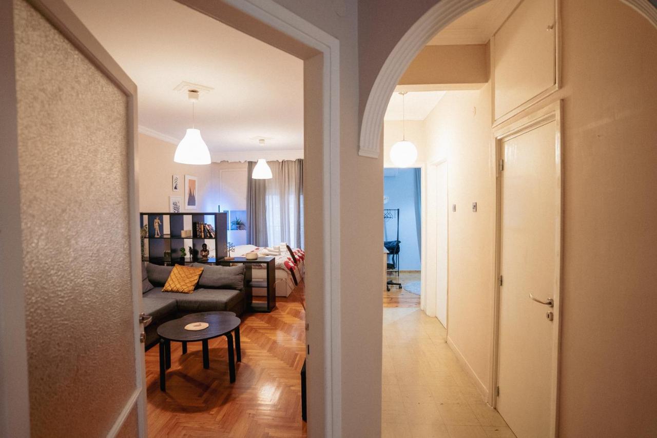 Charming 85Sqm Apartment With Panoramic City-Views Thessaloniki Buitenkant foto