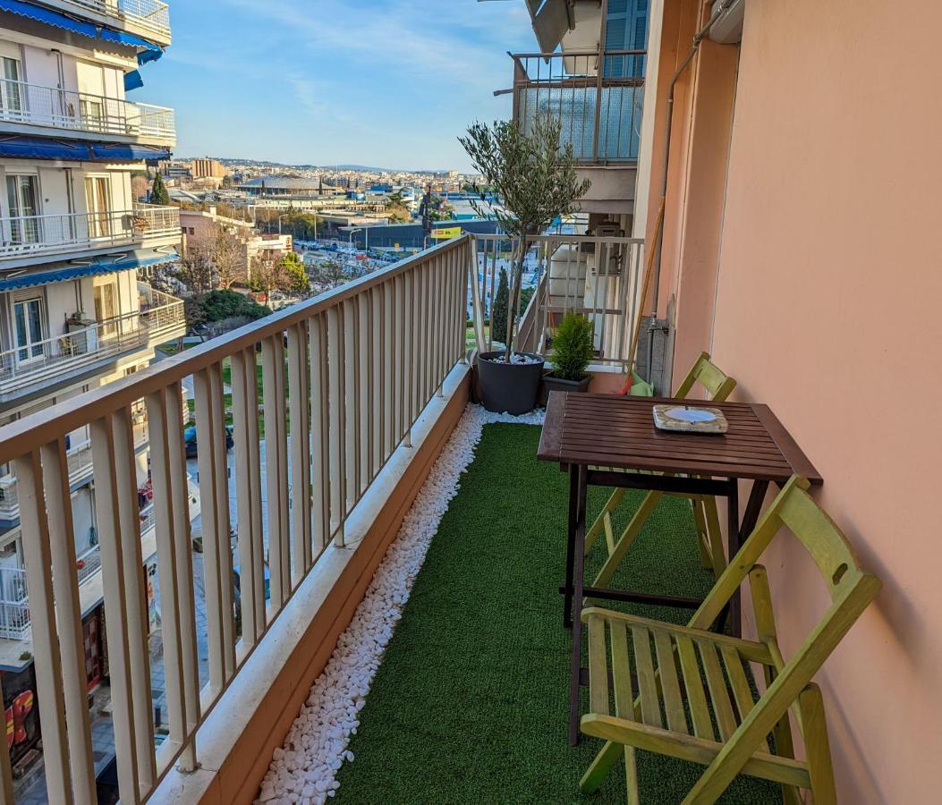 Charming 85Sqm Apartment With Panoramic City-Views Thessaloniki Buitenkant foto